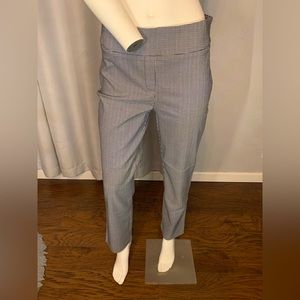 Black and white stretch work trouser